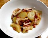 イカとじゃがいもの塩辛バター炒め作り方3写真