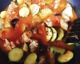 簡単♪夏野菜たっぷり 鶏肉のにんにく炒め作り方3写真
