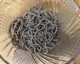 青梗菜とざるそばの釜揚げ作り方4写真
