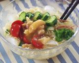 柚子こしょう鶏の冷やしラーメン作り方5写真