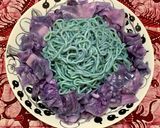 紫陽花焼きそば(葱塩味)作り方6写真
