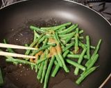 糖質オフ インゲンの梅みそごま炒め作り方3写真