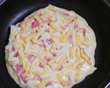 朝食★ベーコンとチーズのパンケーキ☆HM作り方2写真