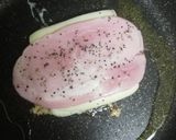 ハムとチーズのミルフィーユ焼き作り方3写真