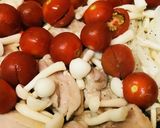 鶏肉とキノコのプチトマトソース作り方3写真