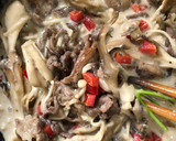 牛肉とキノコのバター炒め＊クリームソース作り方6写真