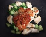 鶏肉のキムチ炒め作り方5写真