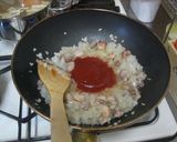 ＋きのことベーコンのクリームオムライス＋作り方1写真