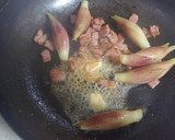 みょうがとベーコンのバター炒め作り方3写真