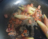 みょうがとベーコンのバター炒め作り方4写真