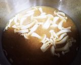 そうめんカボチャときのこの味噌汁作り方4写真