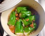 ピーマンのライス詰め　ミートソース煮作り方8写真