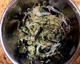 揚げナスと新玉ネギの料理作り方8写真