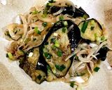 揚げナスと新玉ネギの料理作り方9写真