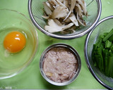 簡単！ツナニラ舞茸のオイスタ炒め作り方1写真