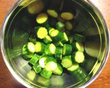 薬味一杯の胡瓜の浅漬け　（蛇腹切り）作り方3写真