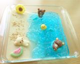 夏☆海と砂浜ゼリー♥️レンジで簡単＊*作り方15写真
