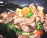 プチ豚テキと一口野菜のガーリック焼肉作り方4写真