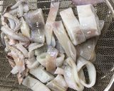 いかの甘味噌 ピリ辛煮作り方1写真
