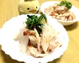 梅干しで大根と蒸し鶏の和え物（梅肉和え）作り方6写真