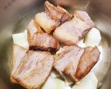圧力鍋でやわらか角煮と大根と半熟玉子作り方5写真
