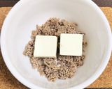 ひき肉水菜クリームチーズの簡単パスタ作り方3写真