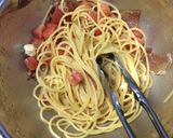 トマトと生ハムの冷製パスタ 簡単作り方4写真