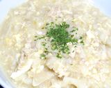 ダイエットに！玄米と舞茸と鶏ひき肉の雑炊作り方13写真