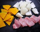 簡単！かぼちゃの出汁煮作り方1写真