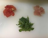 トマトの冷製スープのつけ麵風パスタ作り方1写真