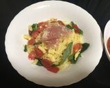 トマトの冷製スープのつけ麵風パスタ作り方6写真