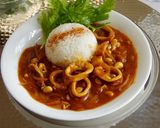 いかとお豆のハヤシライス作り方5写真