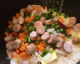 炊飯器deオムライス作り方1写真