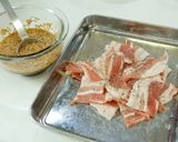 茄子と豚バラ肉のガリバタ照り焼き作り方3写真