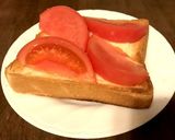 【簡単美味！！】生トマトトースト♪作り方4写真