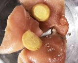 鶏胸肉とみょうがの辛子酢味噌和え作り方2写真