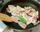 茄子と豚バラ肉のガリバタ照り焼き作り方5写真