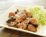 茄子と豚バラ肉のガリバタ照り焼き作り方14写真