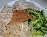 簡単♪冷し坦々風豚しゃぶうどん♪作り方4写真