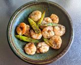 エビとアスパラのバジル炒め作り方9写真