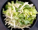 カリフラワーの葉の甘酢醤油焼き作り方1写真