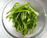 レンジ３分ピーマンカニカマ胡麻マヨサラダ作り方1写真