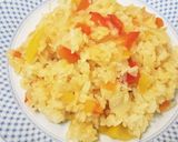 色鮮やか！パプリカの炊き込みピラフ作り方9写真