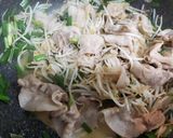 もやしとニラと豚バラのガチとん平焼き作り方4写真