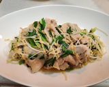 もやしとニラと豚バラのガチとん平焼き作り方5写真