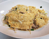 もやしとニラと豚バラのガチとん平焼き作り方10写真