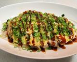 もやしとニラと豚バラのガチとん平焼き作り方11写真