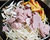 カンゾウの蕾と野菜等の油炒め（＾＾）作り方3写真