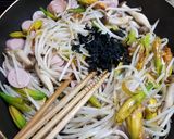 カンゾウの蕾と野菜等の油炒め（＾＾）作り方4写真