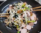 カンゾウの蕾と野菜等の油炒め（＾＾）作り方8写真